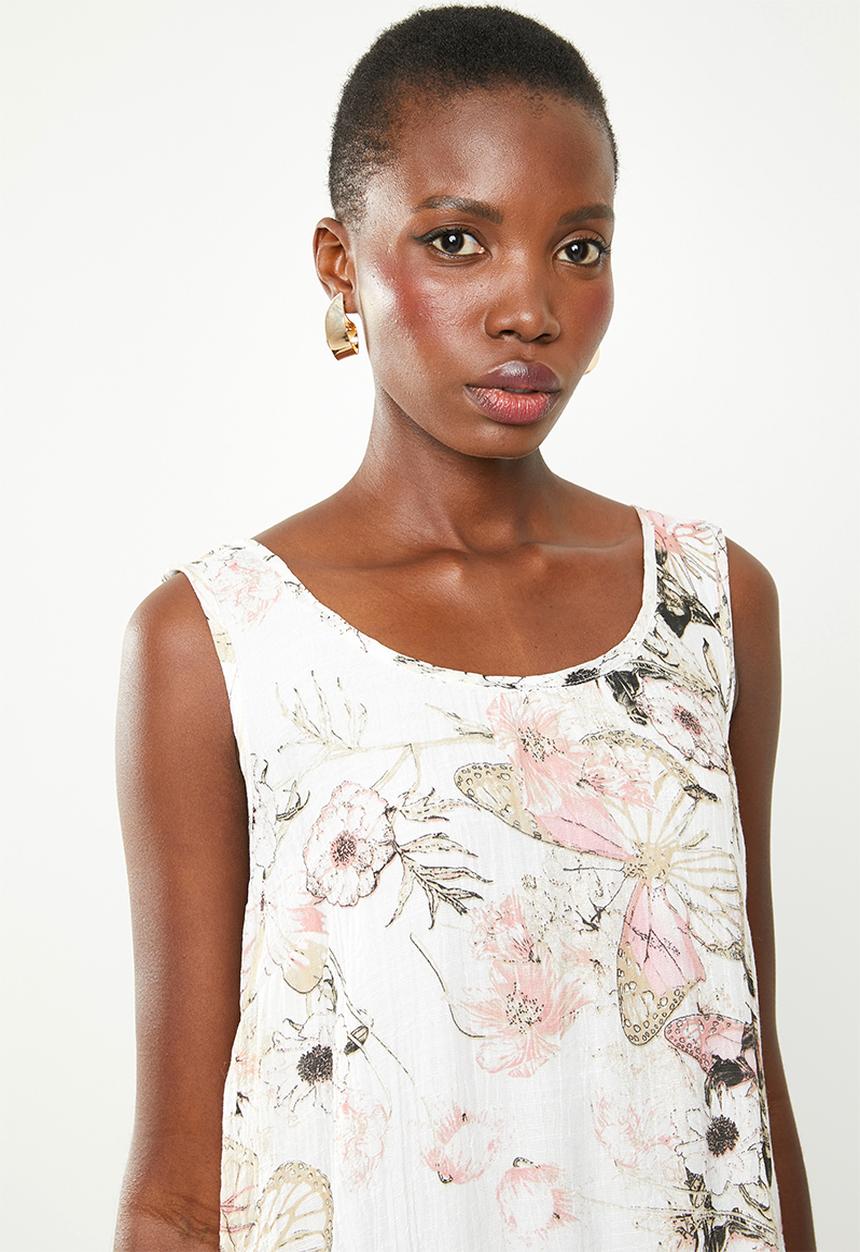 Revenge - Floral overlay dress - multi