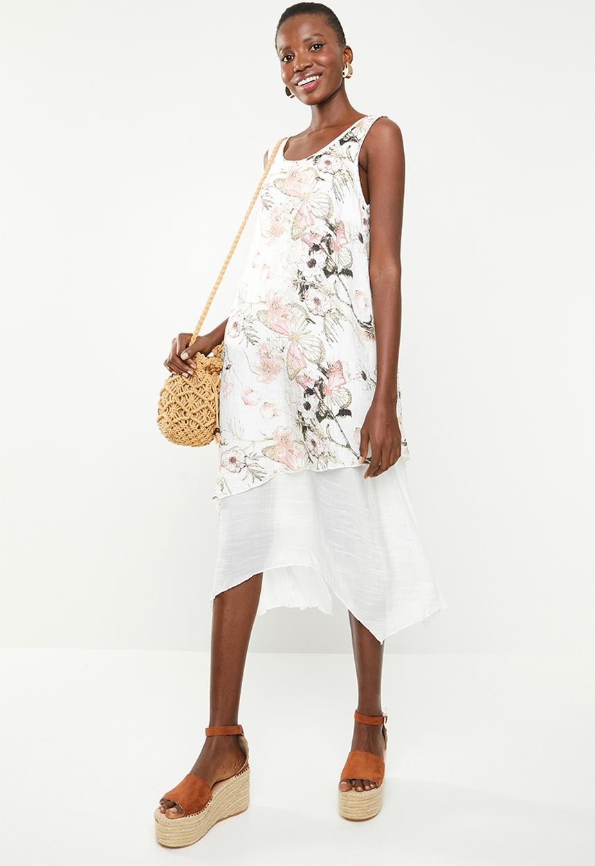 Revenge - Floral overlay dress - multi