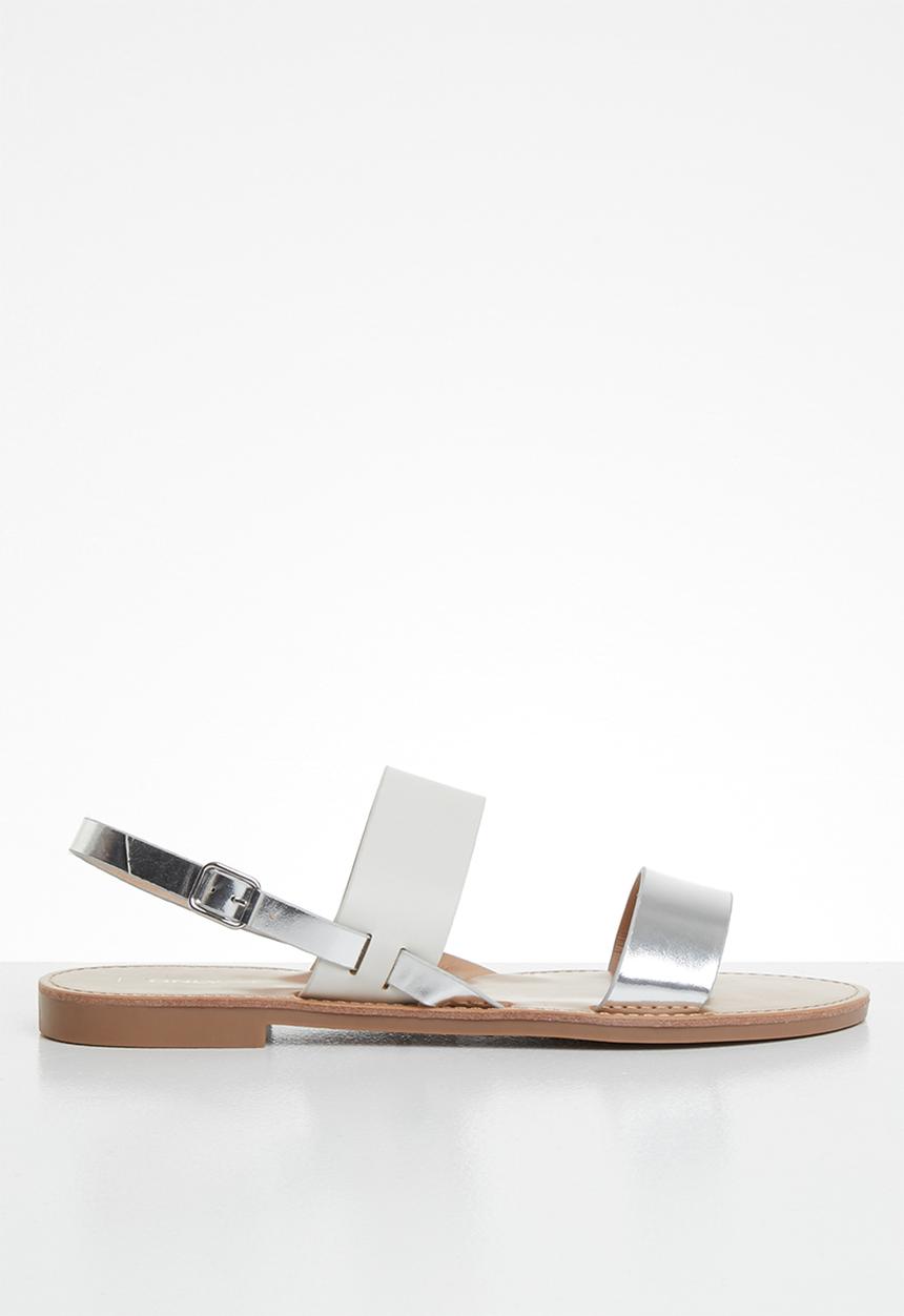 ONLY - Mandala mix sandal - white & silver