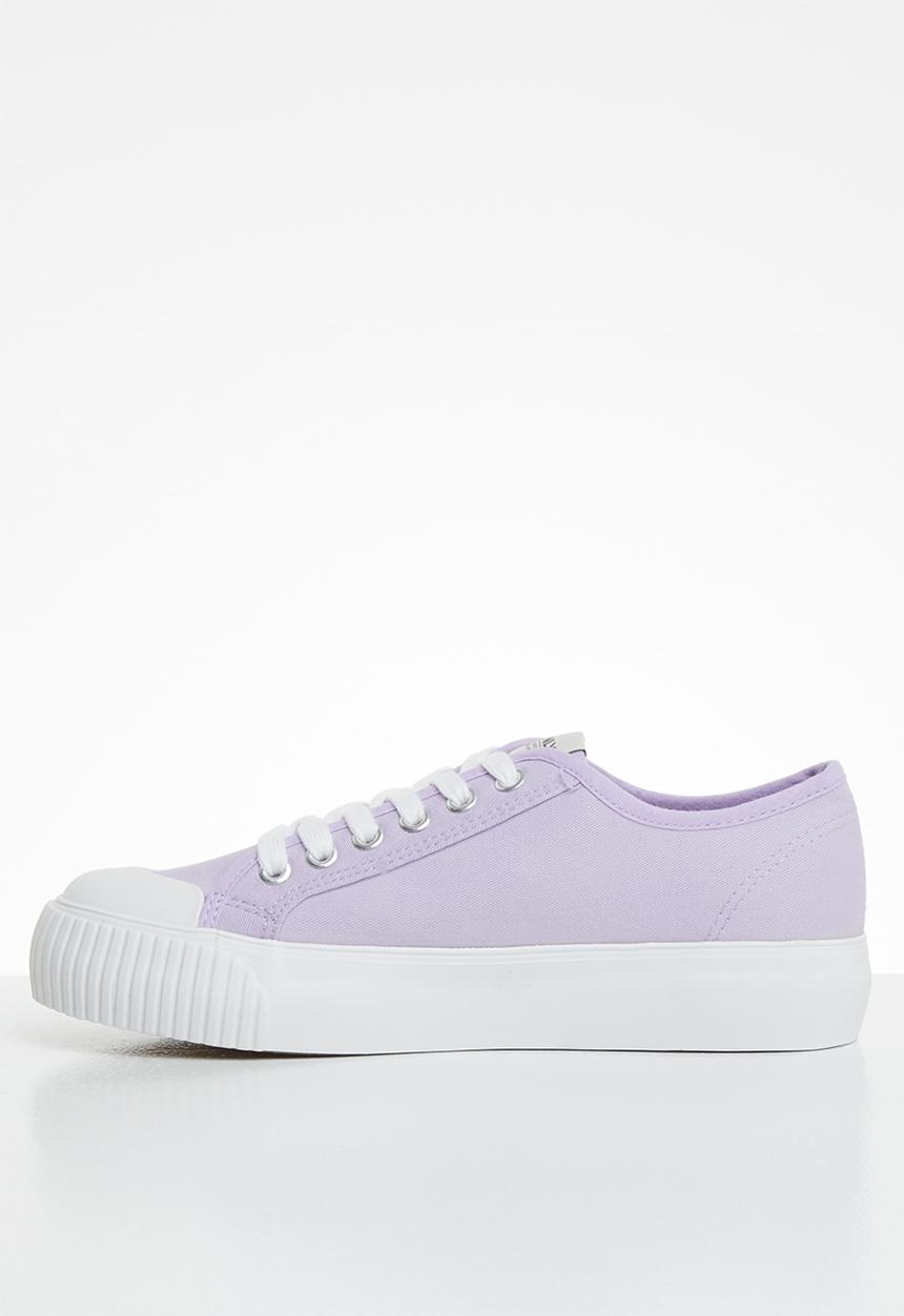 ONLY - Saloni plain canvas sneaker - purple