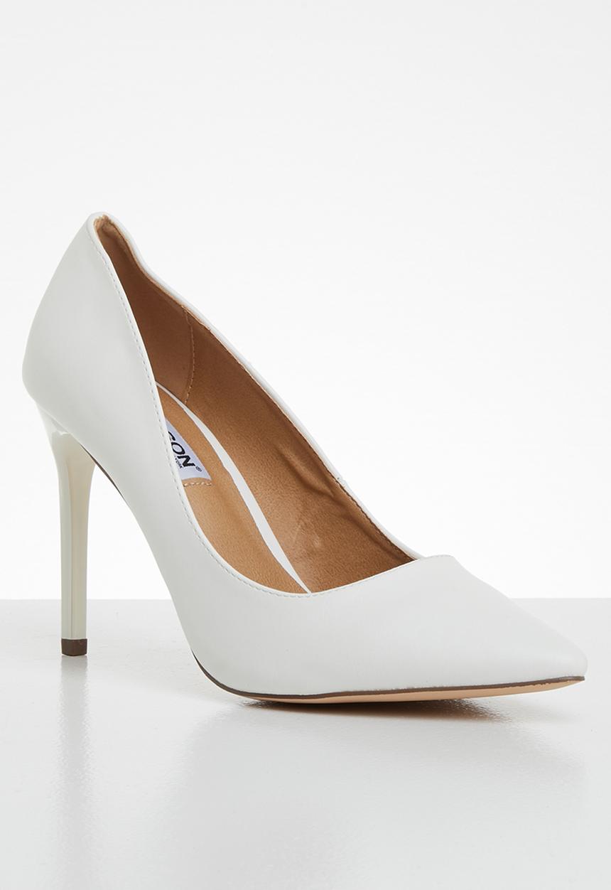 Madison® - Faux leather heel - white