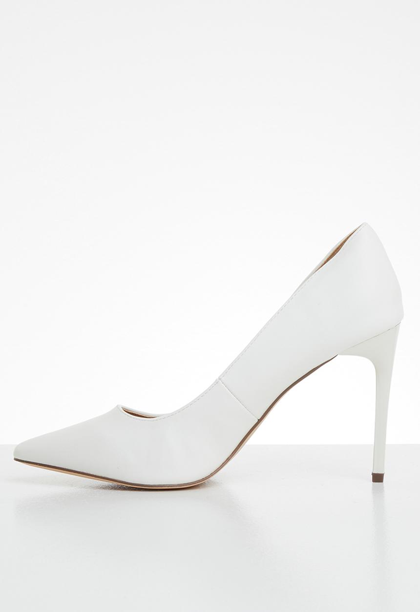 Madison® - Faux leather heel - white
