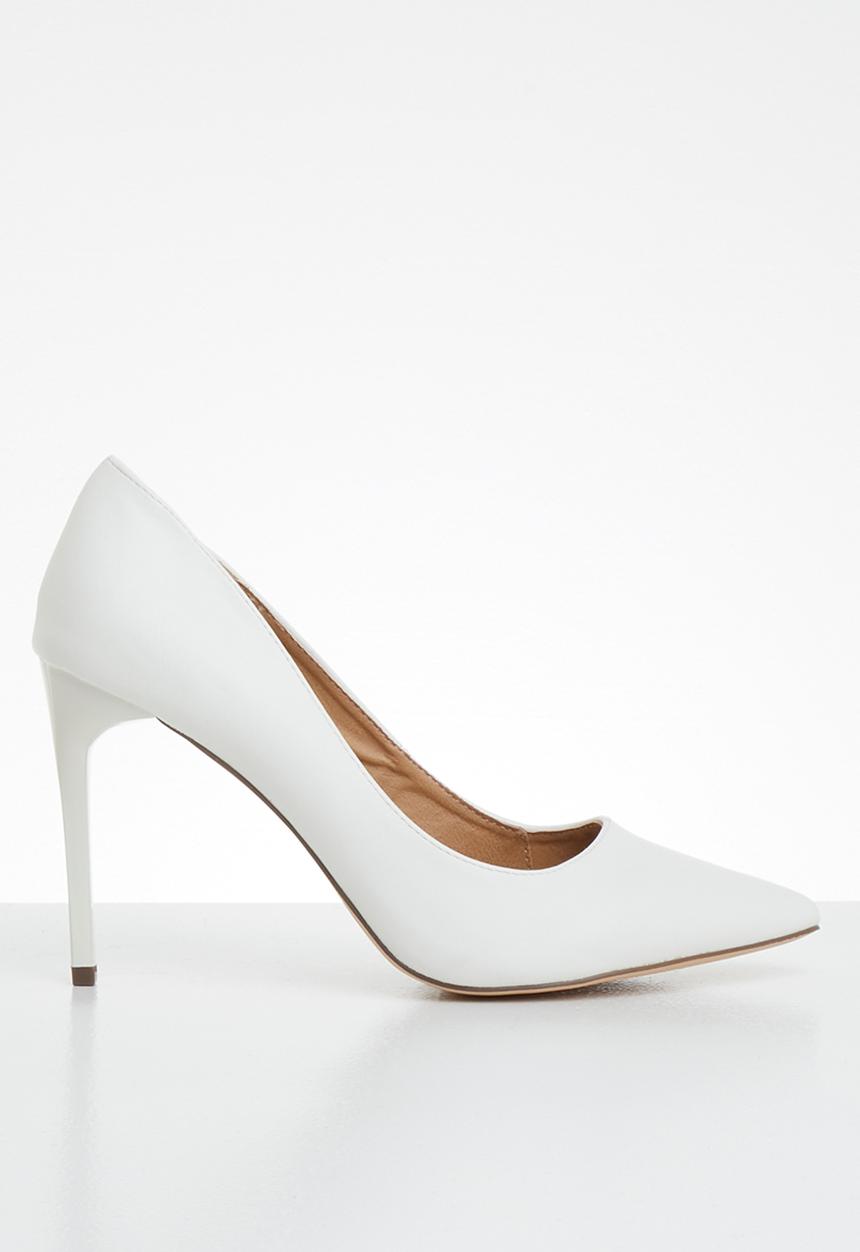 Madison® - Faux leather heel - white