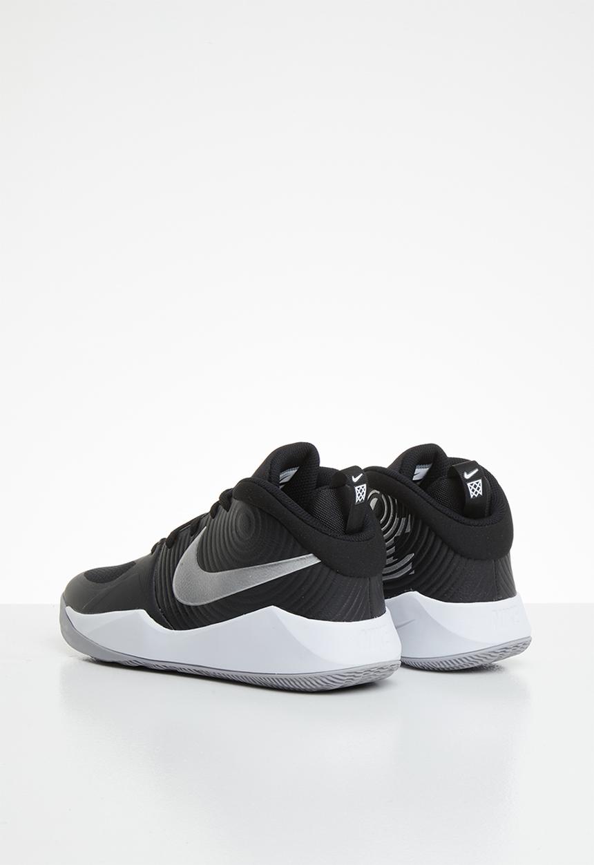 Nike - Team hustle D9 gs shoes - black/metallic silver