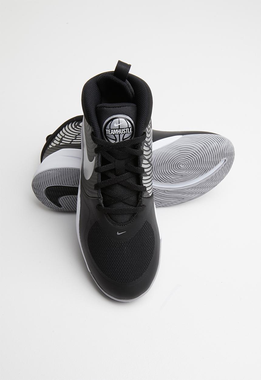 Nike - Team hustle D9 gs shoes - black/metallic silver