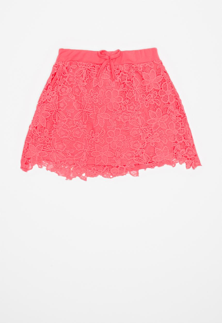 Pop Candy - Layer crochet skirt - pink