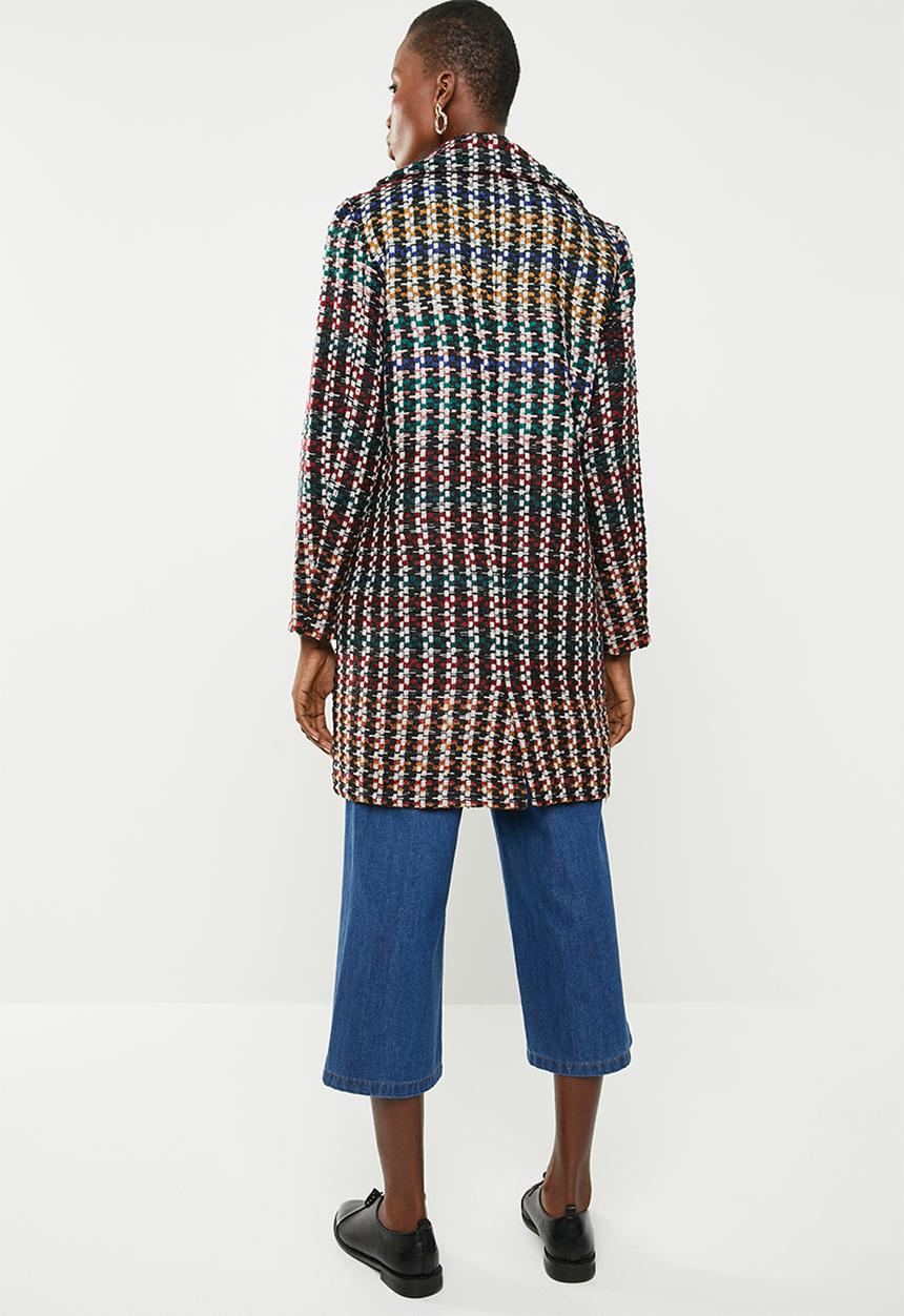 ONLY - Melrose check wool coat - multi