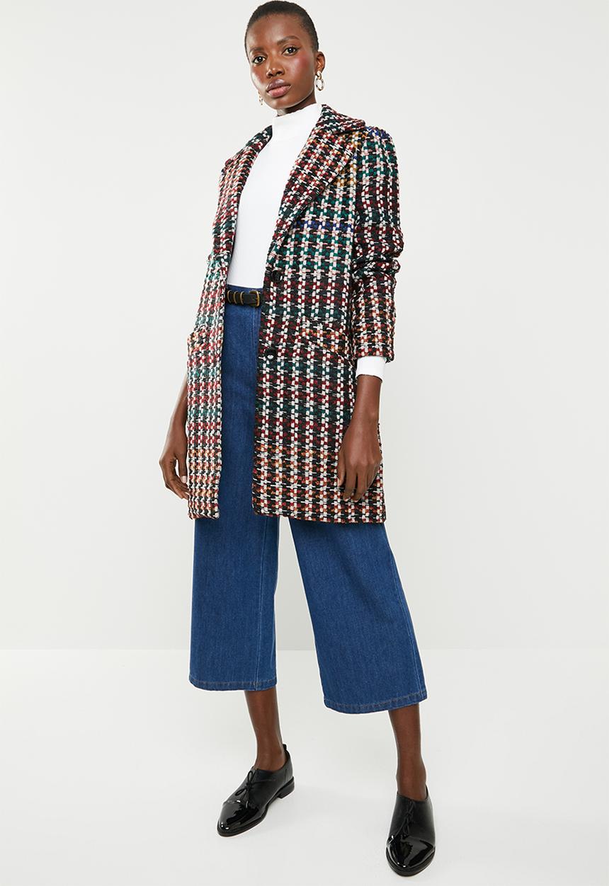 ONLY - Melrose check wool coat - multi