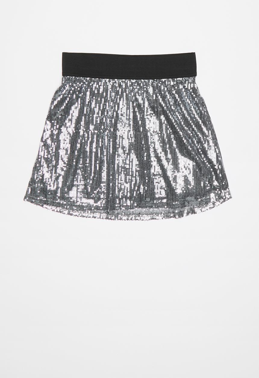 Pop Candy - Girls sequin skirt - grey