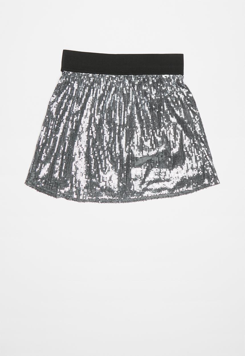 Pop Candy - Girls sequin skirt - grey