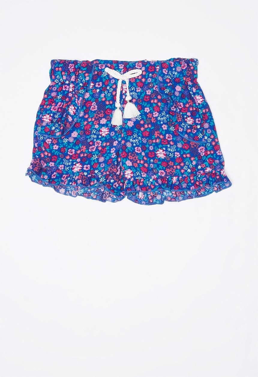Pop Candy - Girls flouncing rayon shorts - multi 