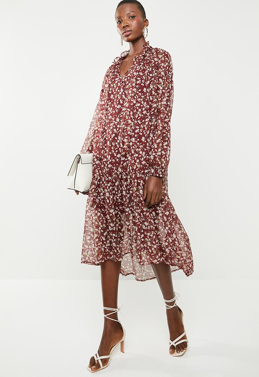 Superbalist - Printed peasant dress - multi