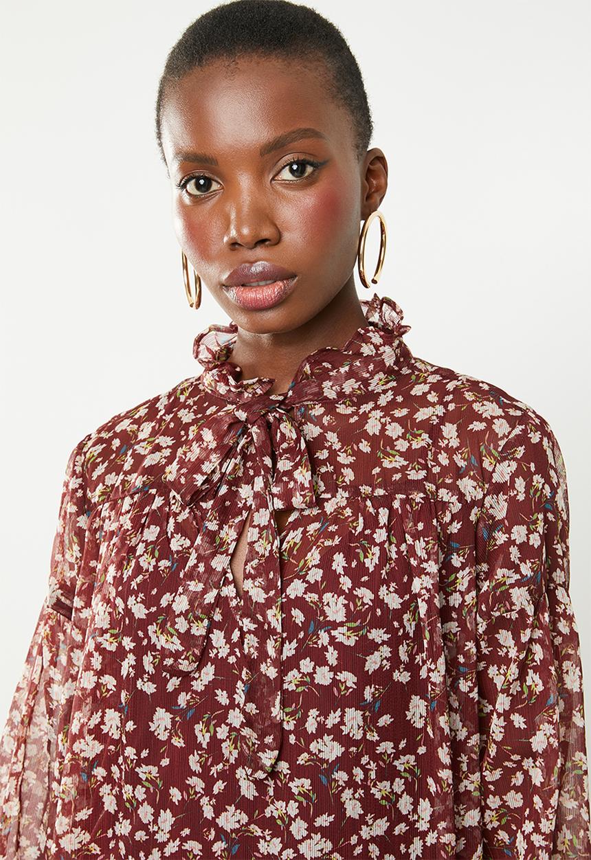 Superbalist - Printed peasant dress - multi
