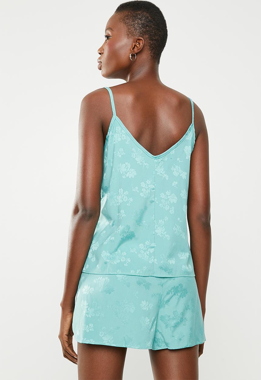 Superbalist - Cami & shorts set - sage green 