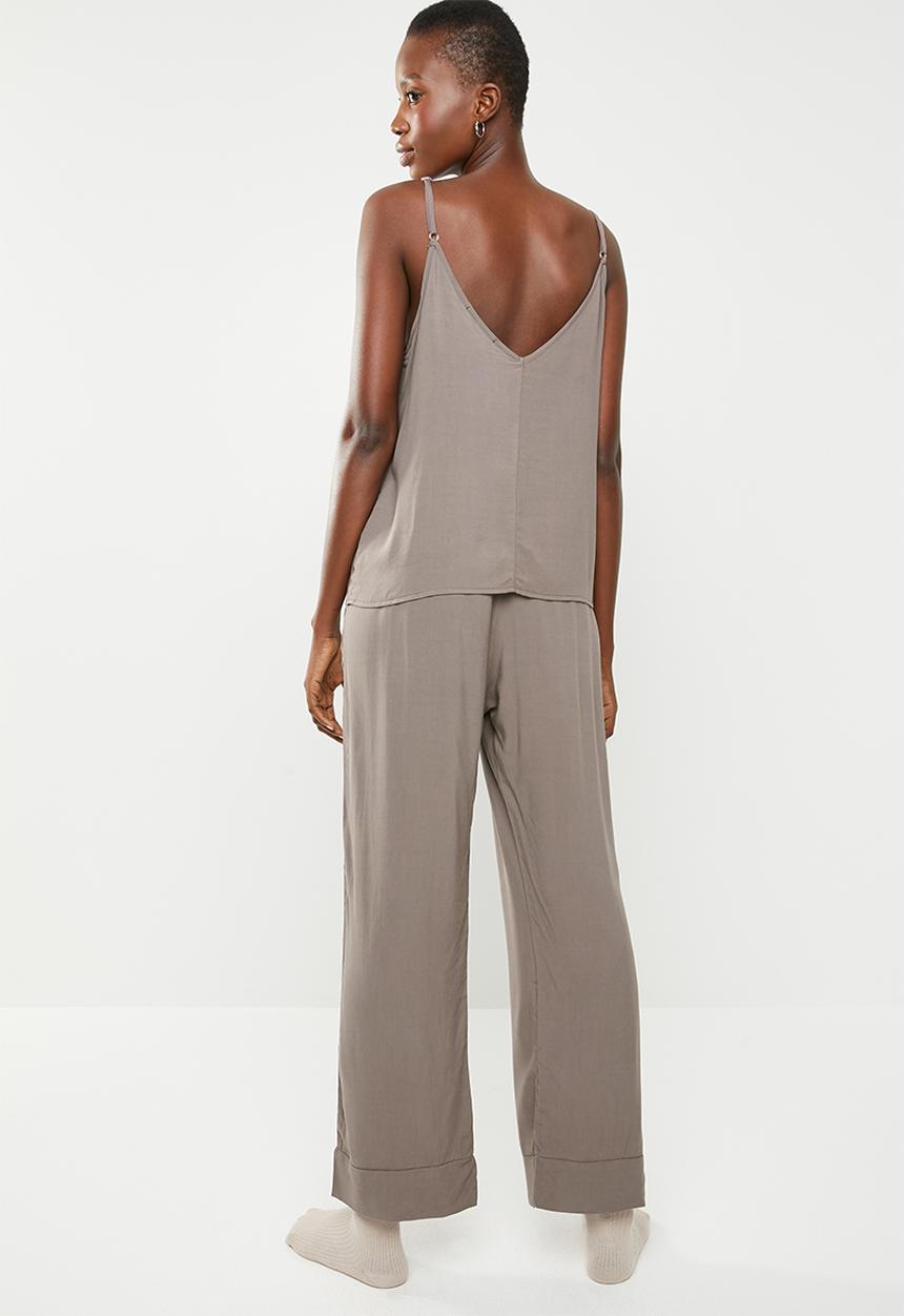 Superbalist - Sleep cami & pants set - taupe