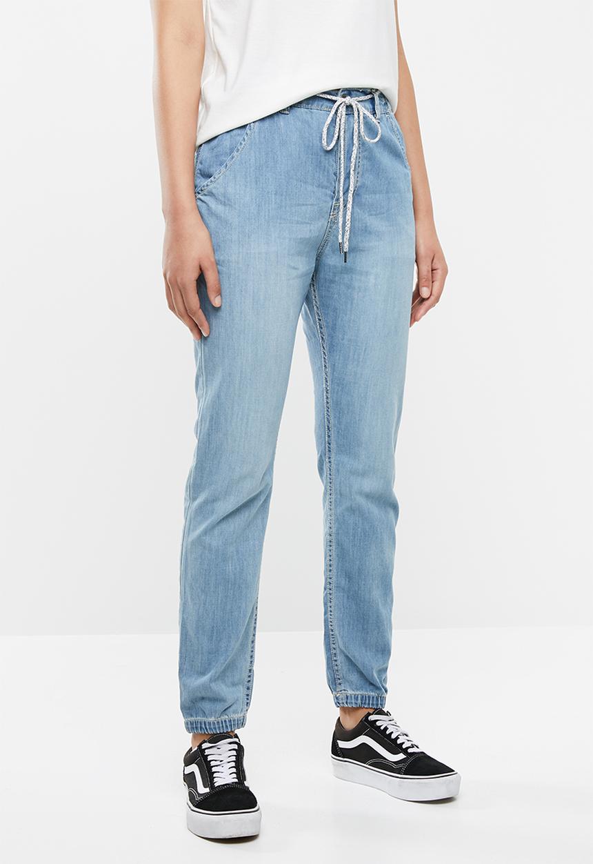 Roxy - Tropical denim joggers - blue