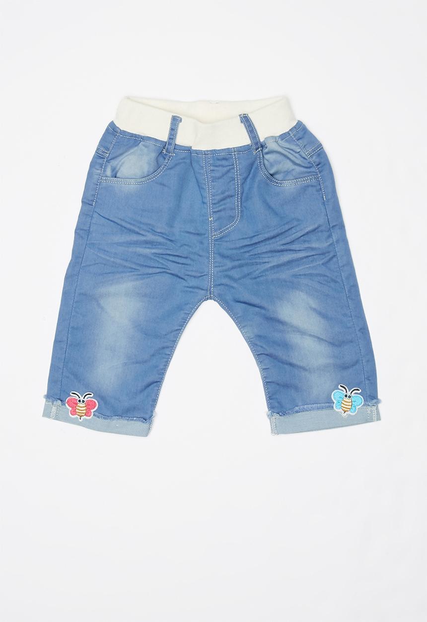 Pop Candy - Ribbed denim jeans - blue 