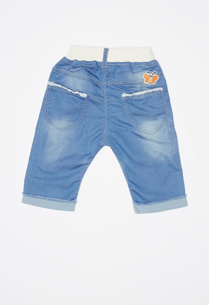Pop Candy - Ribbed denim jeans - blue 