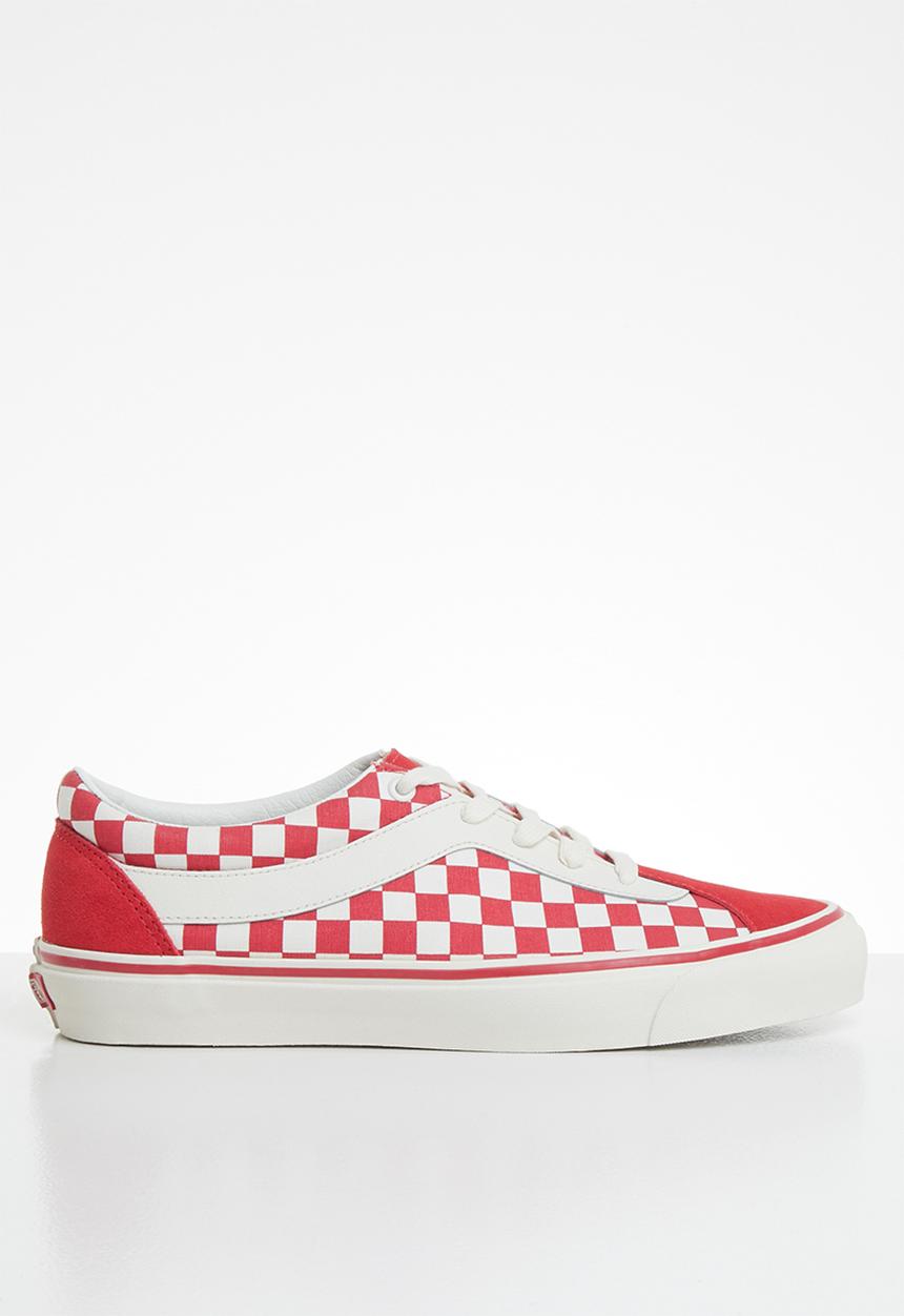 Vans - Bold- (checkerboard) racing red & marshmallow