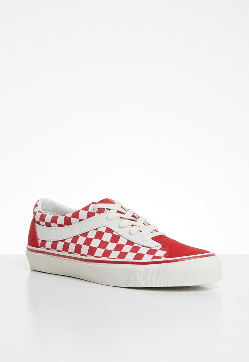 Vans - Bold- (checkerboard) racing red & marshmallow