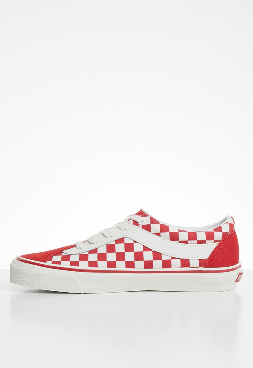Vans - Bold- (checkerboard) racing red & marshmallow