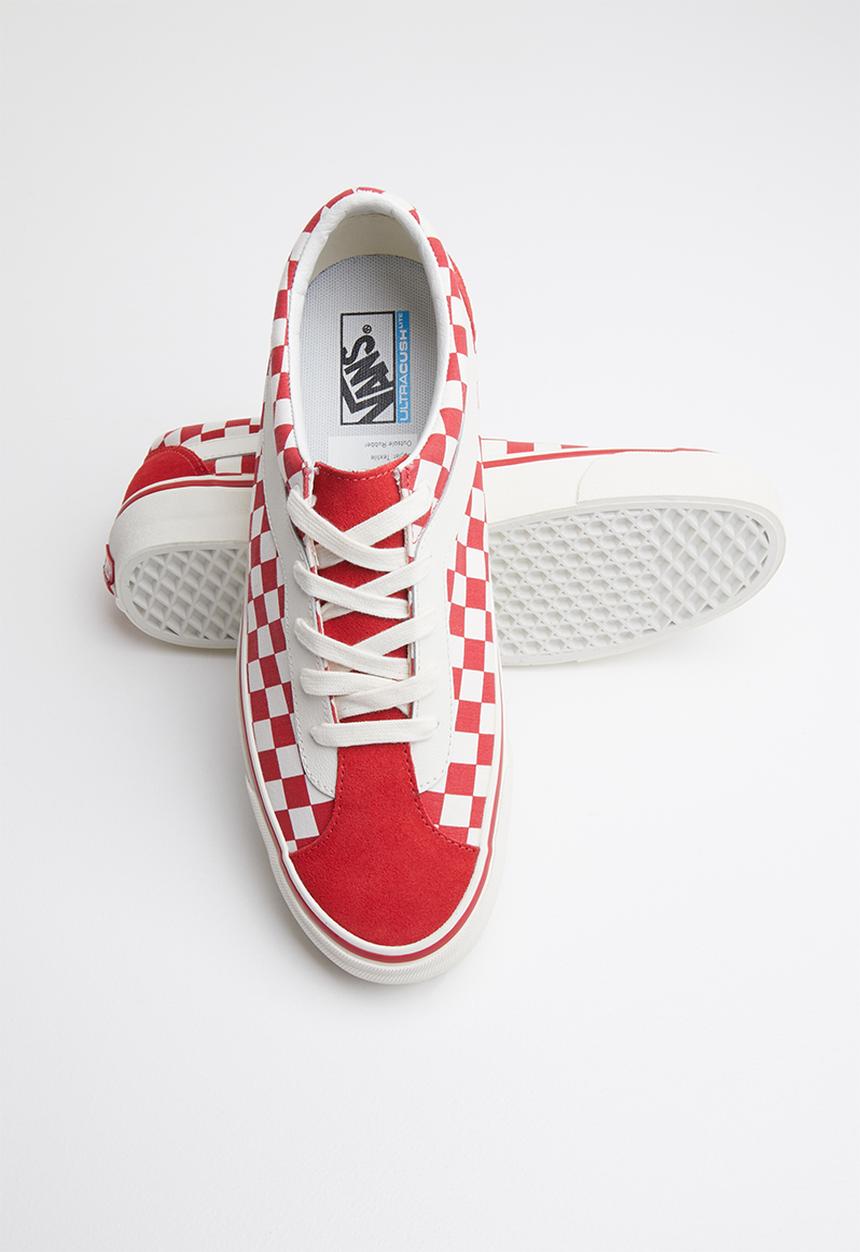Vans - Bold- (checkerboard) racing red & marshmallow