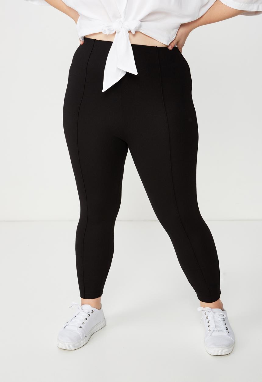 Cotton On - Curve fashion legging  - black