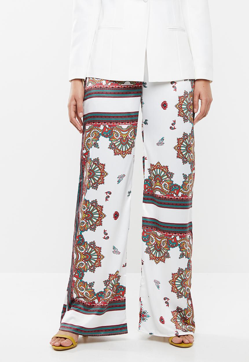 Missguided - Satin scarf trouser prints - multi