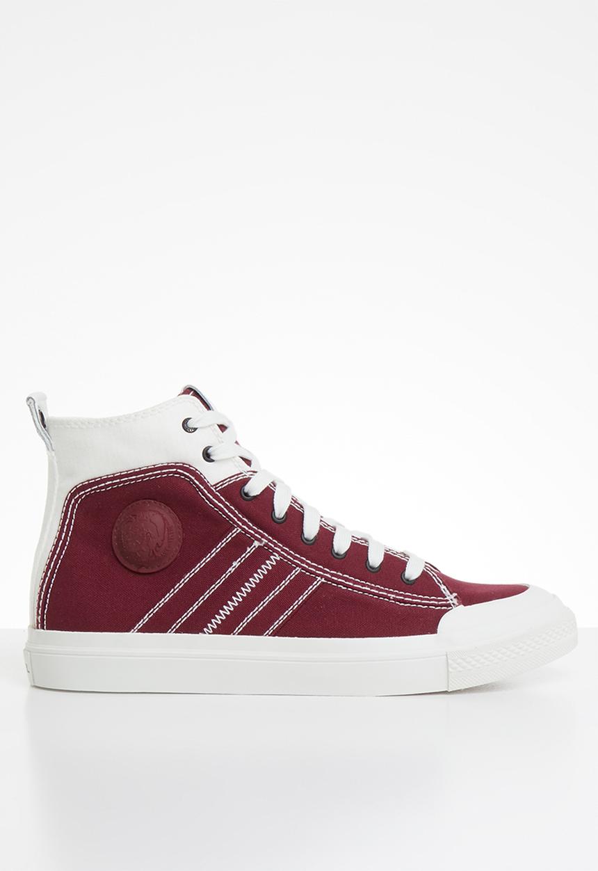 Diesel  - S-astico mid lace  - star white & cabarnet