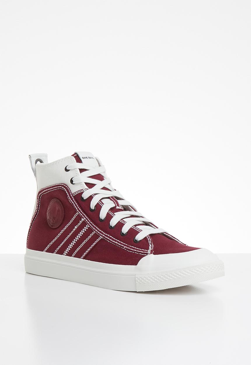 Diesel  - S-astico mid lace  - star white & cabarnet