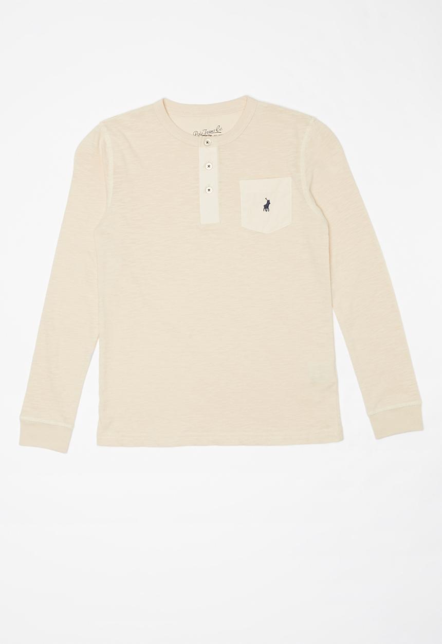POLO - Teens ashton long sleeve henley tee - neutral