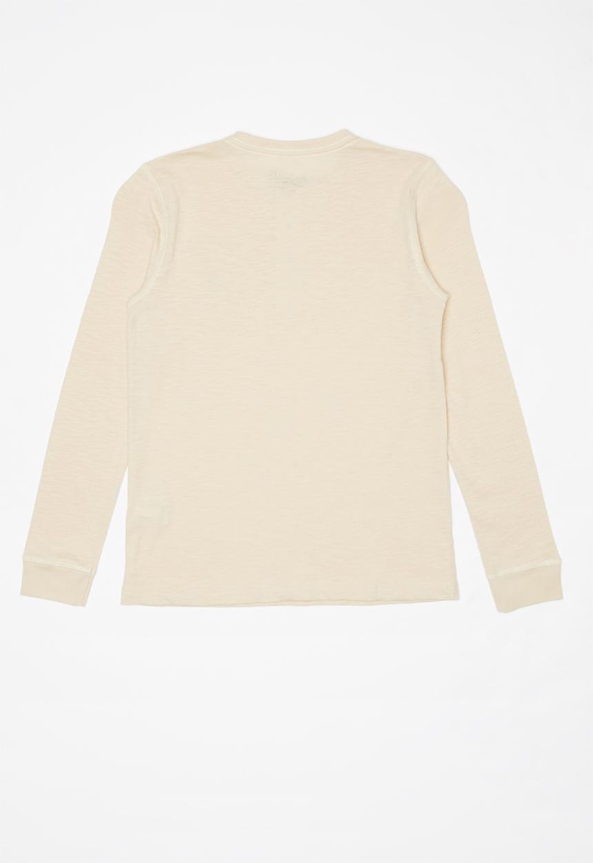 POLO - Teens ashton long sleeve henley tee - neutral