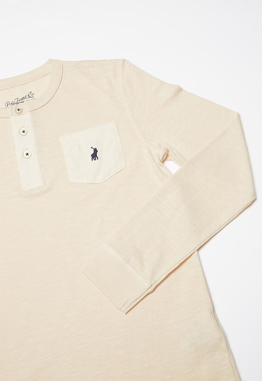 POLO - Teens ashton long sleeve henley tee - neutral
