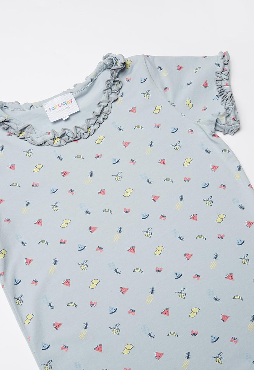 Pop Candy - Printed tee - blue