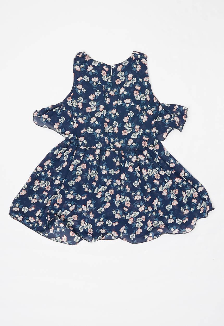 Pop Candy - Printed sleeveless dress with hat - multi