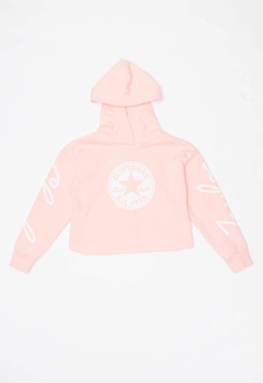 Converse - Sig hoodie - pink & white