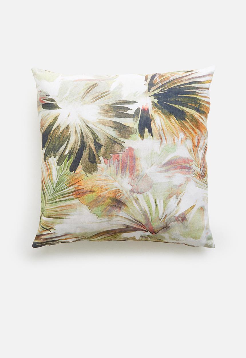 Hertex Fabrics - Kurrajong cushion cover - soft greens