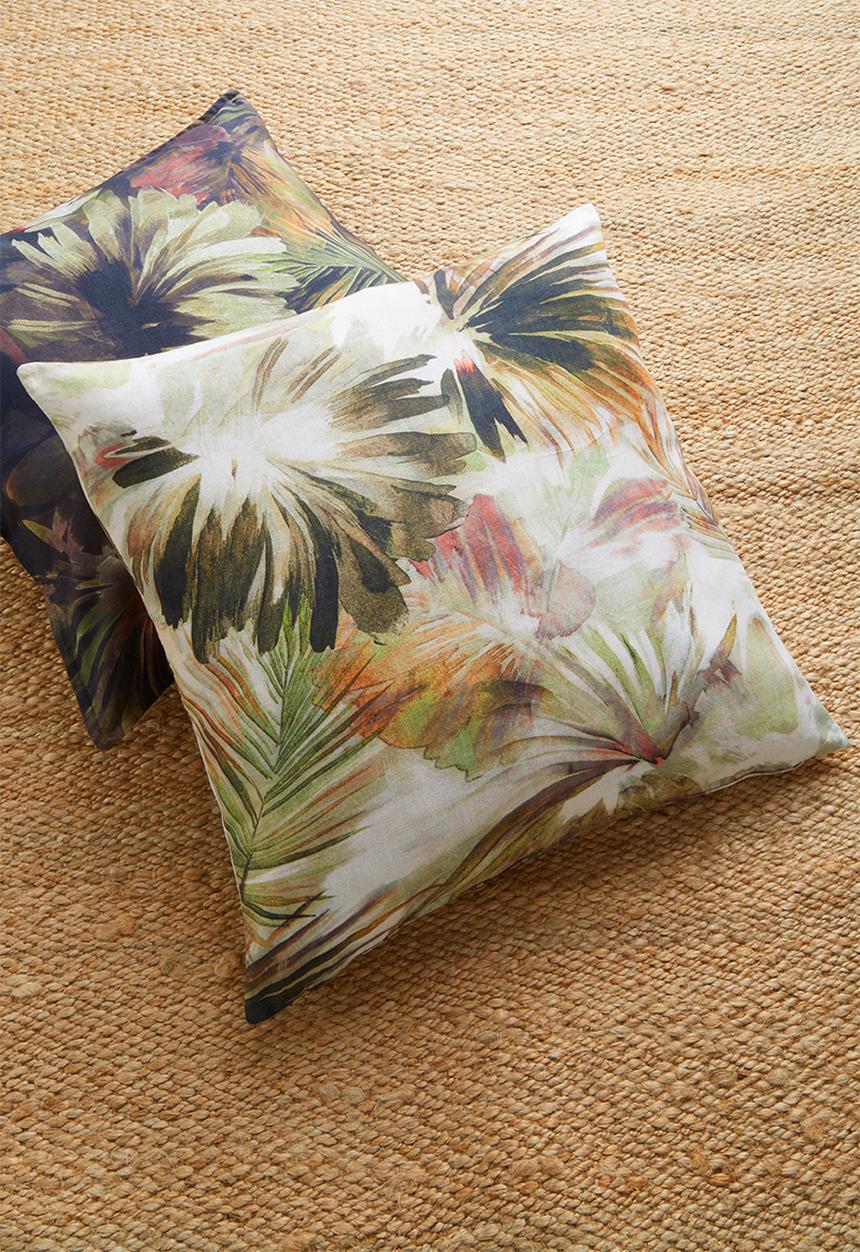 Hertex Fabrics - Kurrajong cushion cover - soft greens