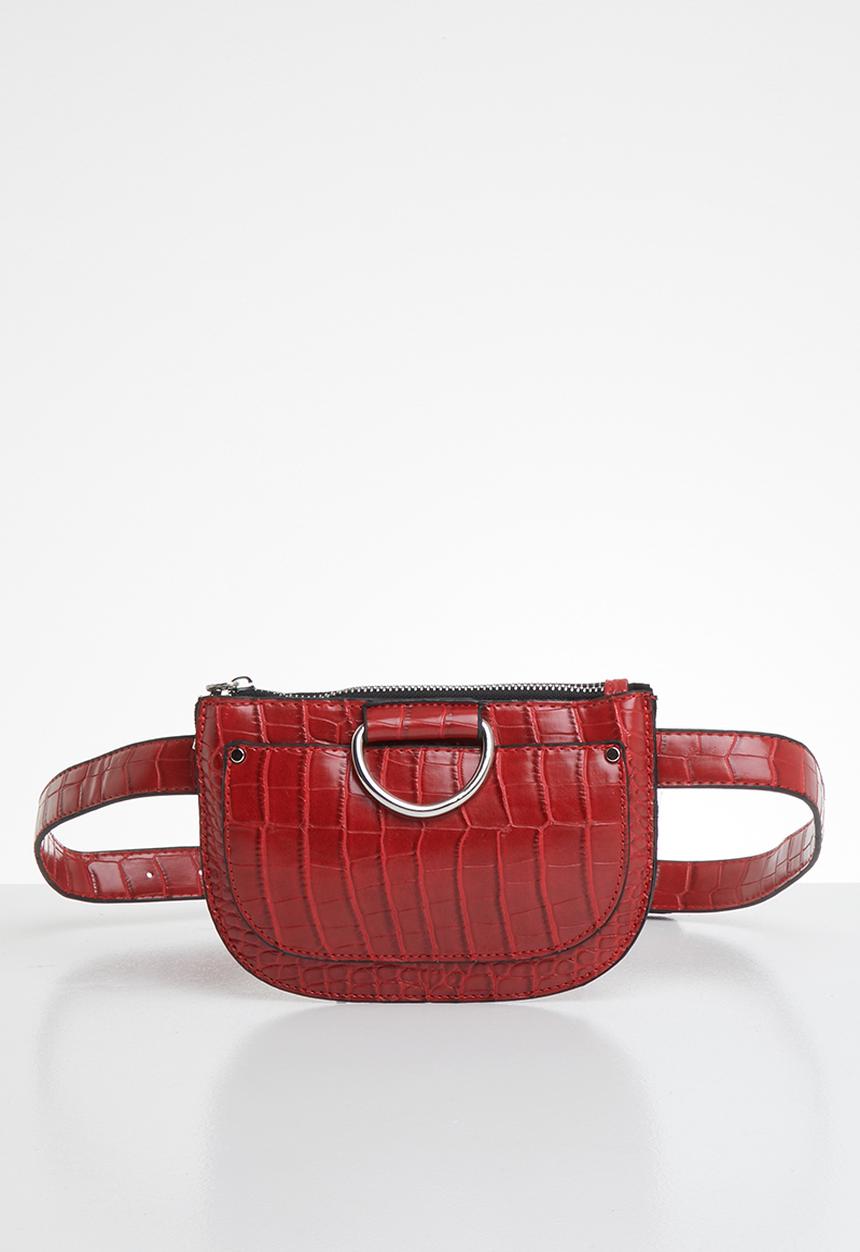 Superbalist - Saddle croc like belt bag - red