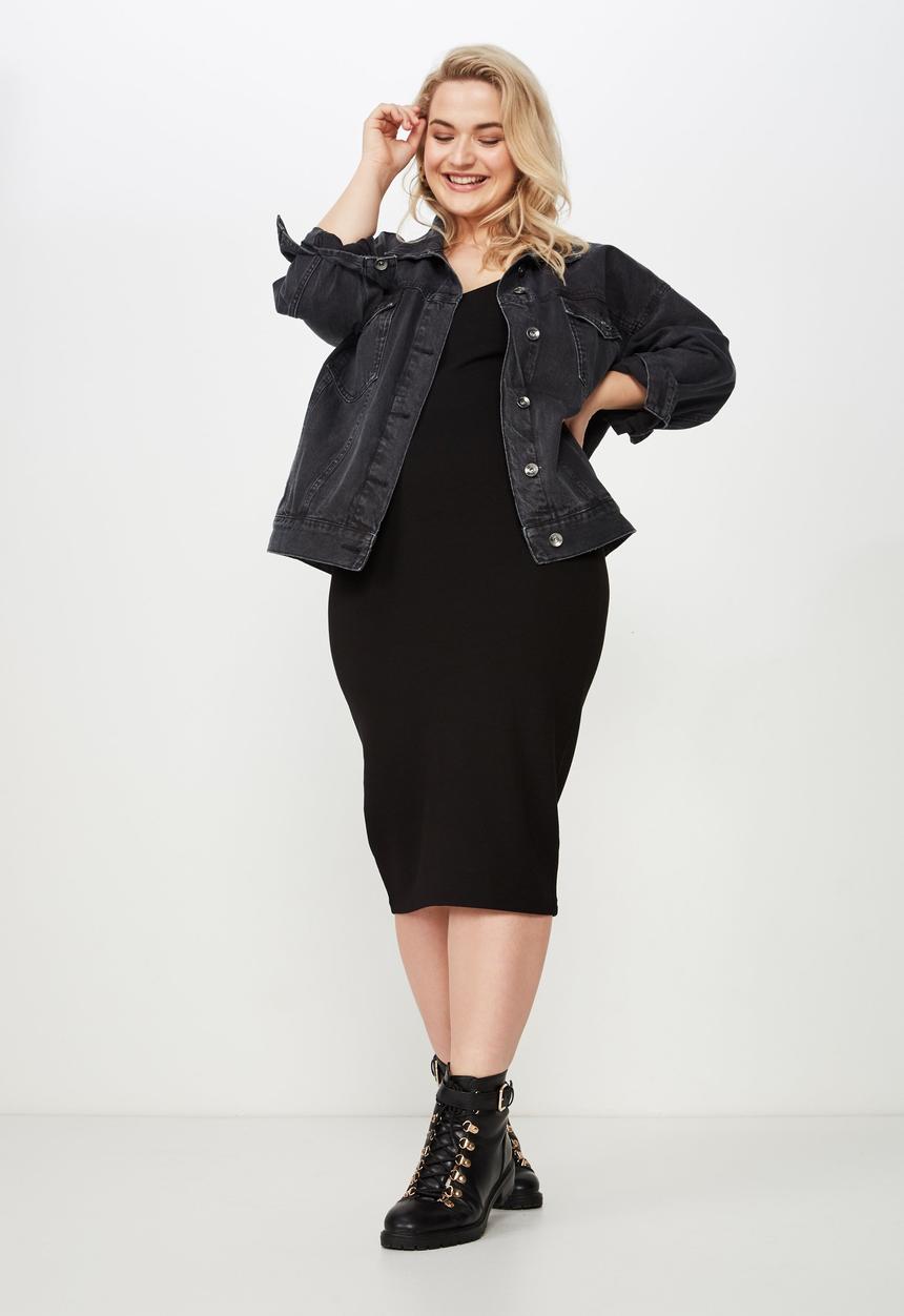 Cotton On - Curve bodycon dress  - black