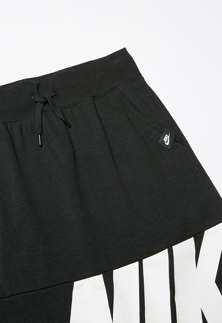 Nike - Girls filles air skirt - black & white