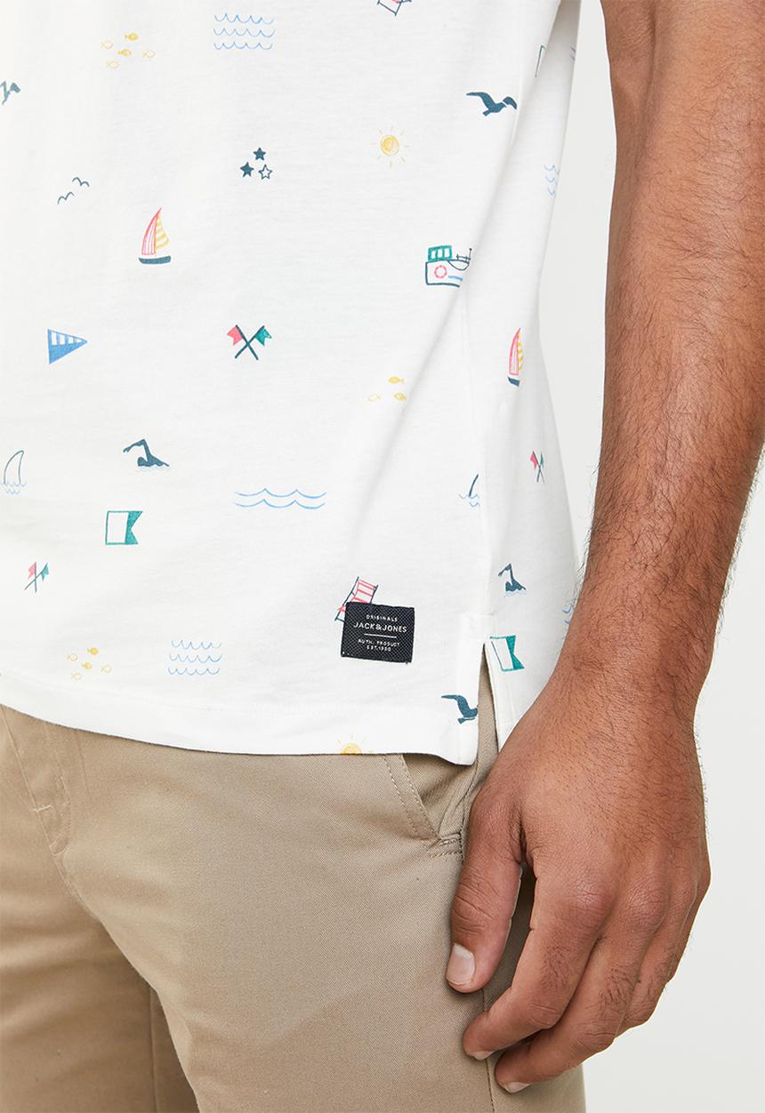 Jack & Jones - Scrippler short sleeve polo - navy & white