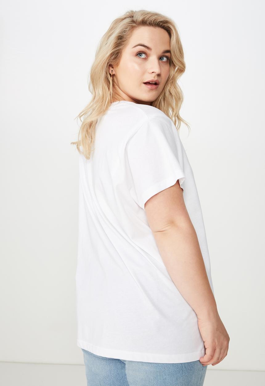 Cotton On - Curve graphic tee  - white
