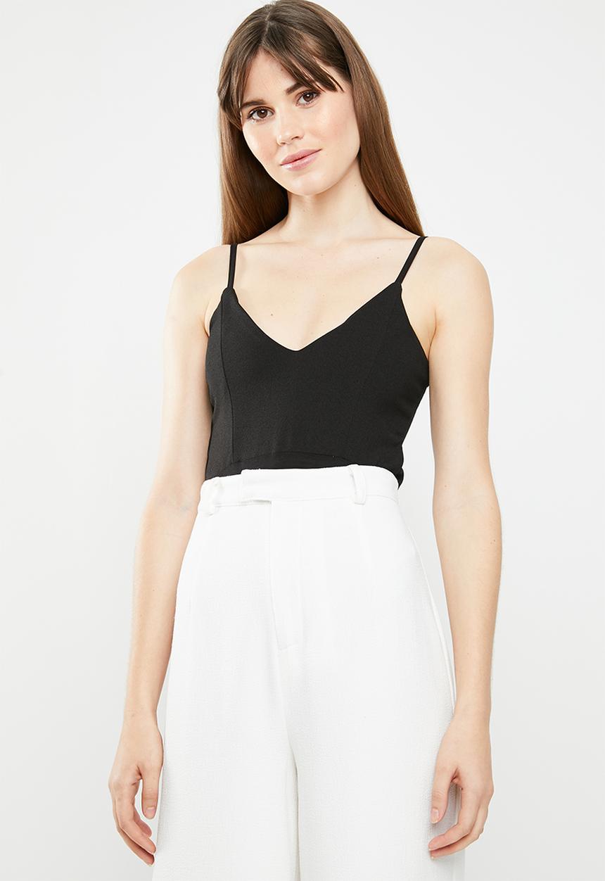 c(inch) - Sweetheart bodysuit - black