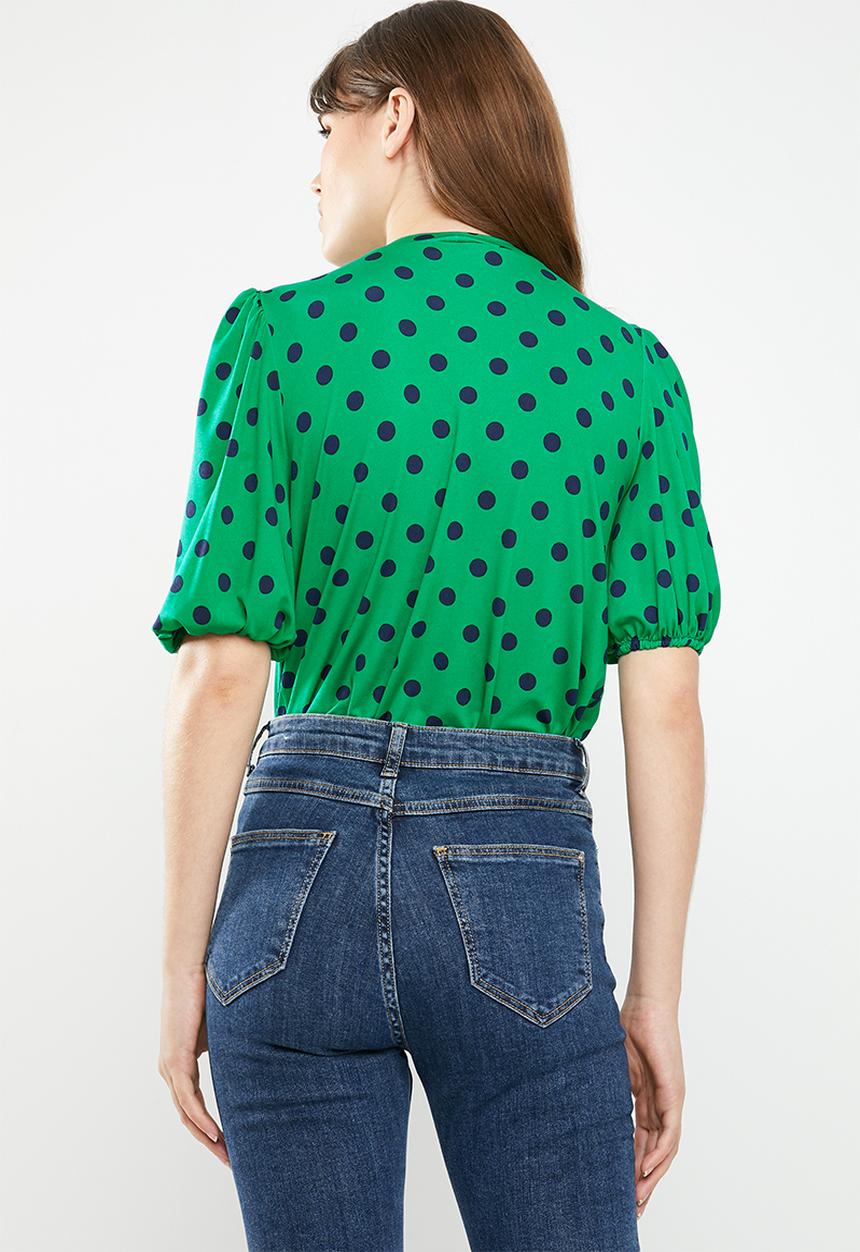 STYLE REPUBLIC - Volume sleeve tee - green