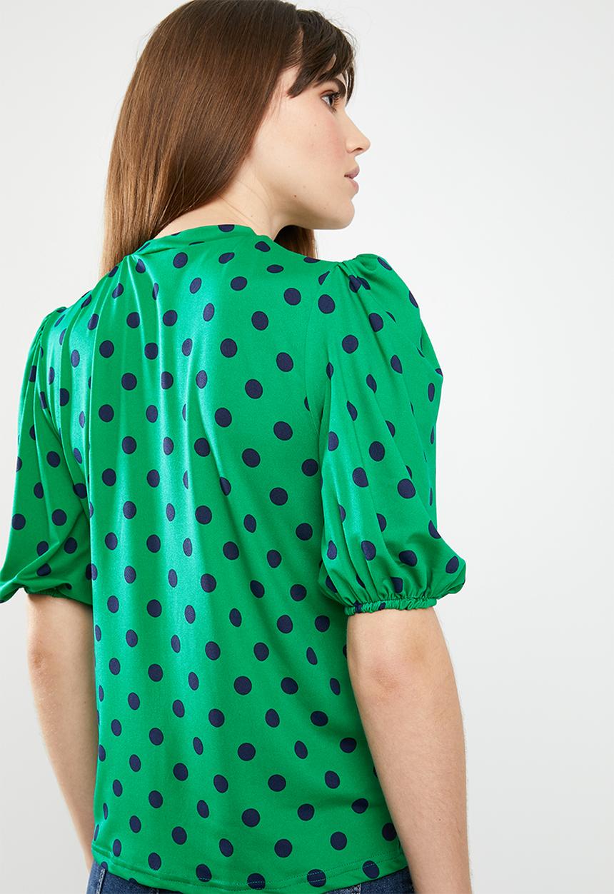 STYLE REPUBLIC - Volume sleeve tee - green