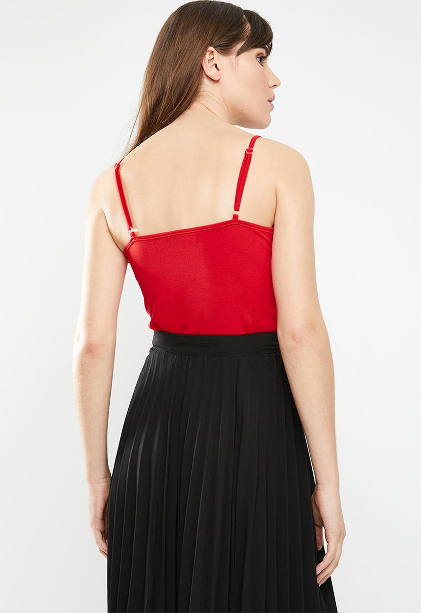c(inch) - Sweetheart bodysuit - red