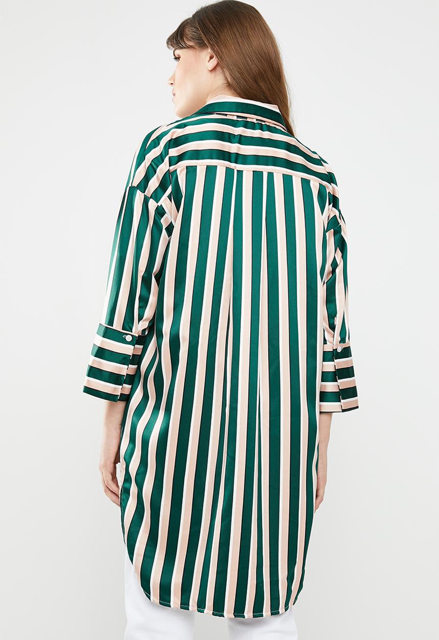 STYLE REPUBLIC - Oversized shirt - pale pink & green