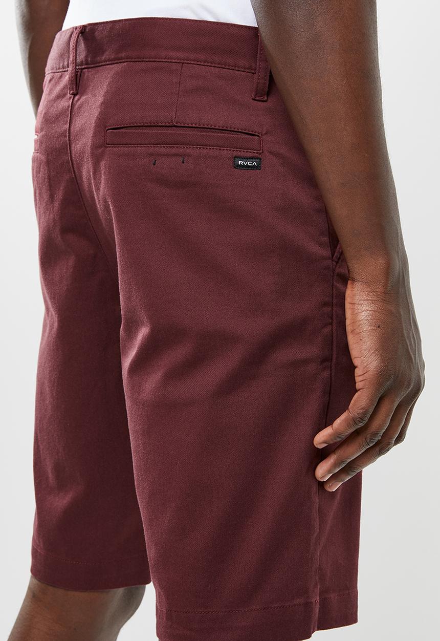 RVCA - Weekend stretch shorts - burgundy