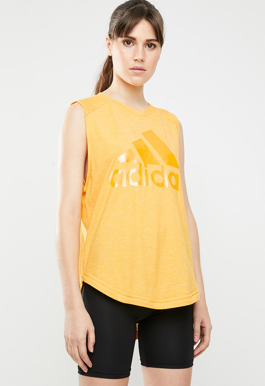adidas Performance - Winners MT tank top - yellow 